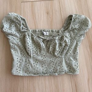 Hollister Puff Sleeve Top